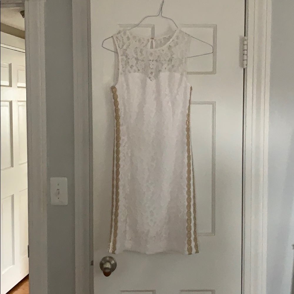 Lilly Pulitzer white lace dress